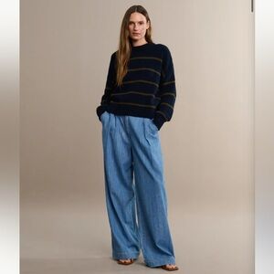 Jenni Kayne Denim Newport Trousers Size 4 NEW